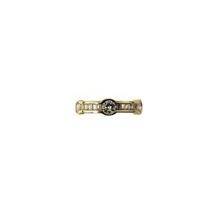 Vintage 14 Karat Yellow Gold and Diamond Ring Size 6 #12020